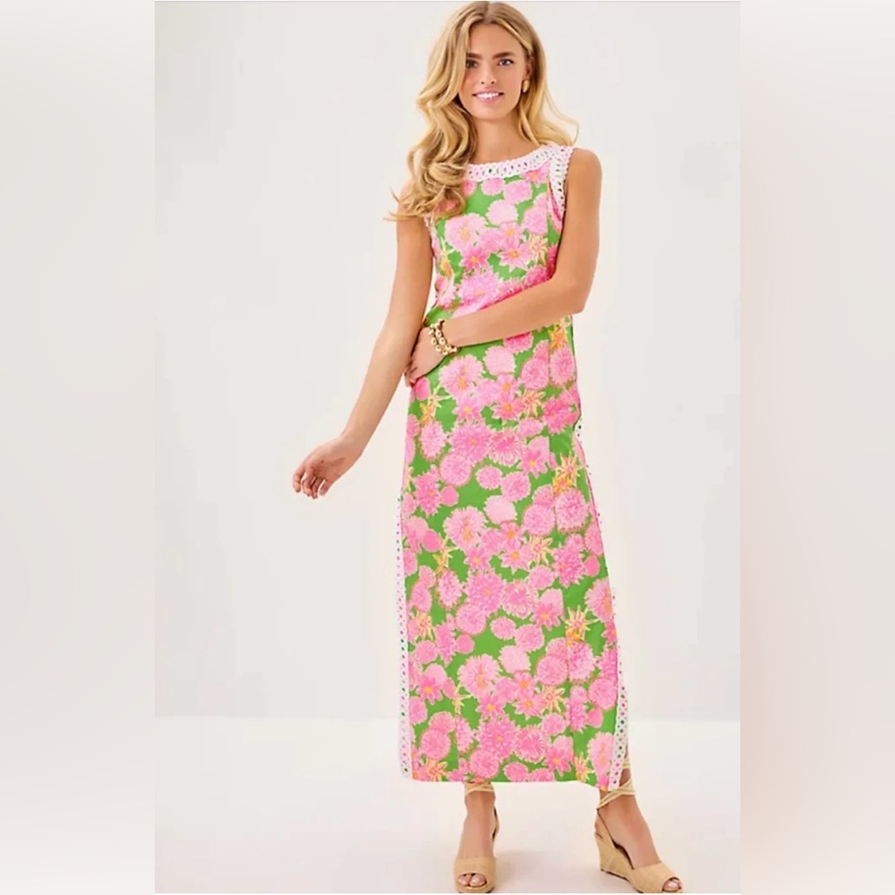 Lilly Pulitzer Sadie Maxi Romper in Seaside Garden print